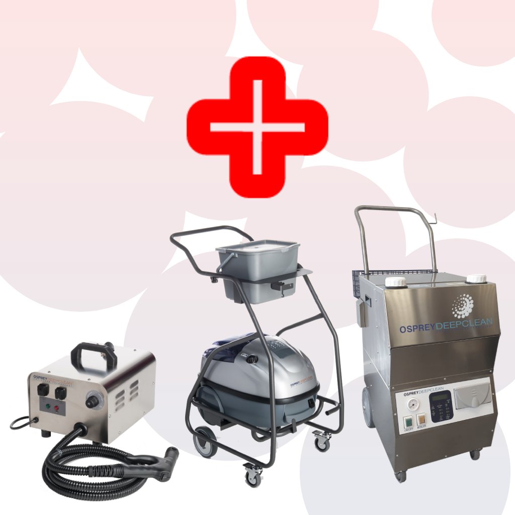 SteamCare® Range - steam cleaning tasks for hospitality & healthcare. –  OspreyDeepclean